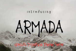 Armada: A Horror-Inspired Display Font for Bold Campaign Typography
