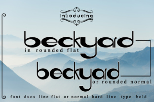 Beckyard: A Rounded Display Font for Modern Branding Projects