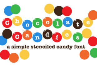 Chocolate Candies Font: A Sweet Touch for Creative Projects