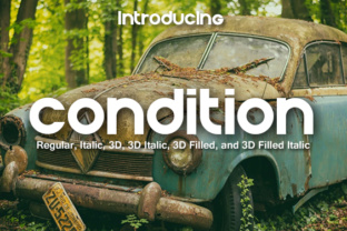 Condition: A Bold Display Font for Business Branding and Marketing