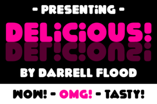 Delicious Font: Bubbly Display Type for Upbeat Campaigns