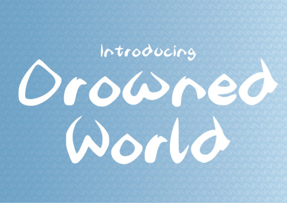 Drowned World Font: A Watery Typeface for Editorial Depth