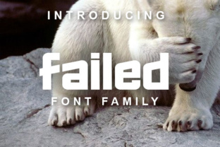 Failed Font: Clean Techno Style for Web Design and Digital Branding