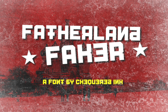 Fatherland Faker: A Display Font for Bold Editorial Design and Visual Storytelling