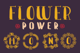 Flower Power: A Floral Monogram Font for Elegant Editorial Design