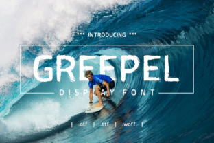 Greepel: A Surf-Inspired Display Font That Elevates Small Business Branding