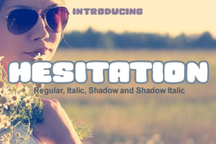 Hesitation Font: A Bubbly Handcrafted Typeface for Branding and Design