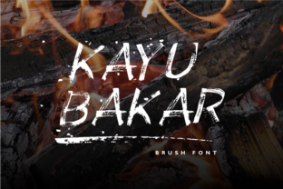 Kayu Bakar: Bold Brush Display Font Review