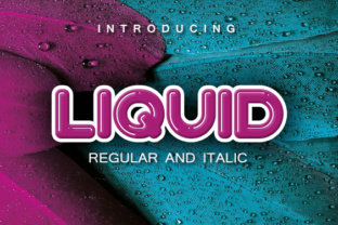 Liquid: A Bubble Style Display Font for Business Branding