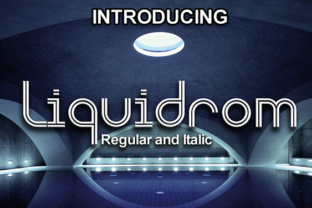 Liquidrom: A Bold Display Font for Eye-Catching Brand Designs