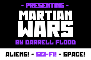 Martian Wars Font: Angular Display Typography for Sci-Fi Web Design