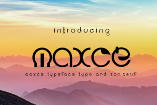 Maxce: A Unique Display Font for Handmade Branding and Product Design