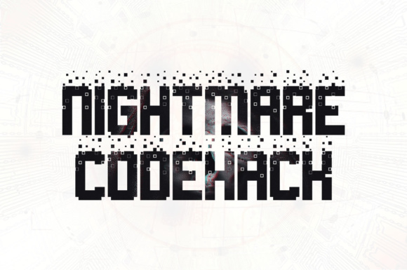 Nightmare Codehack: A Retro Display Font for Bold Branding