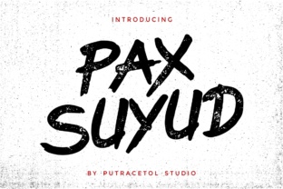 Pax Suyud: A Hand-Drawn Brush Font for Bold Editorial Design