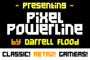 Pixel Powerline Font for Clean Sci-Fi Editorial Design