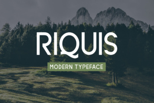 Riquis: A Fresh Display Font for Modern Branding