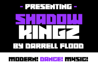 Shadowkingz: A Sci-Fi Display Font for Futuristic Web Design