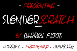 Slenderscratch Font: A Horror Style Typeface for Spooky Branding