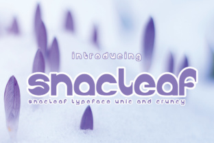Snackleaf: A Bold Display Font That Elevates Small Business Branding