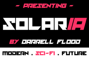 Solaria Font: A Sleek, Futuristic Display Typeface