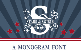 Stars Swirls Monogram Banner Font Download Guide