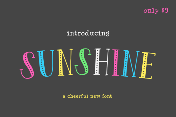 Sunshine Font: A Free Display Font with Playful Charm