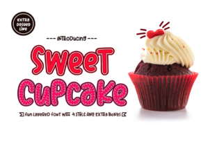 Sweet Cupcake: A Playful Display Font for Creative Editorial Design