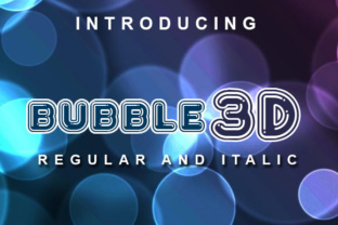 Using Bubble 3D Font for Creative Branding and Design Projects