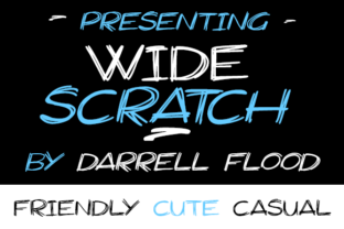 Widescratch: A Clean, Crisp Display Font for Cute School Themes and Beyond