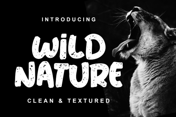 Wild Nature: A Bold Display Font for Vibrant Editorial Design