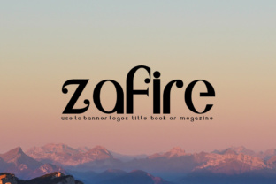 Zafire: A Stylish Display Font with Dotted Elegance